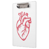 Anatomical Heart Valentine Shirt Klemmbrett (Links)