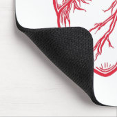 Anatomical Heart Valentine Shirt Mousepad (Ecke)