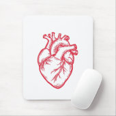 Anatomical Heart Valentine Shirt Mousepad (Mit Mouse)