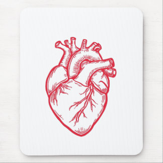 Anatomical Heart Valentine Shirt Mousepad