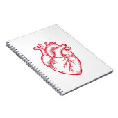 Anatomical Heart Valentine Shirt Notizblock (Rechte Seite)