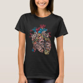 Anatomical Human Heart Cardiology Medical Cardiac  T-Shirt (Vorderseite)