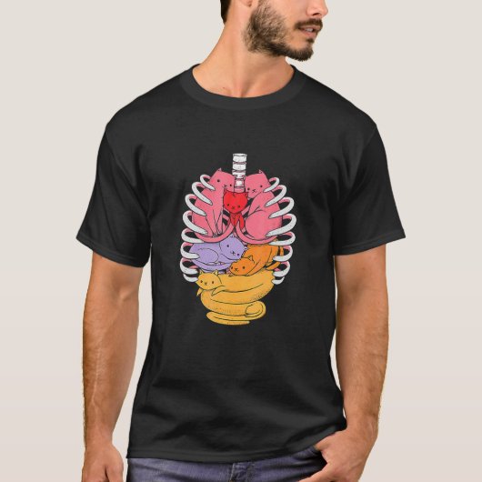 Anatomicat Anatomie Kat Einfaches Design T-Shirt (Vorderseite)