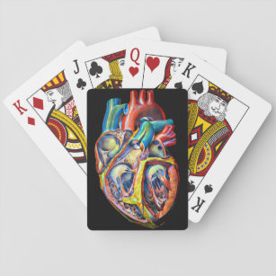 Anatomie abstrakter Herzkunst Spielkarten