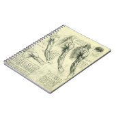 Anatomie Arm und Schulter von Leonardo da Vinci Notizblock (Linke Seite)