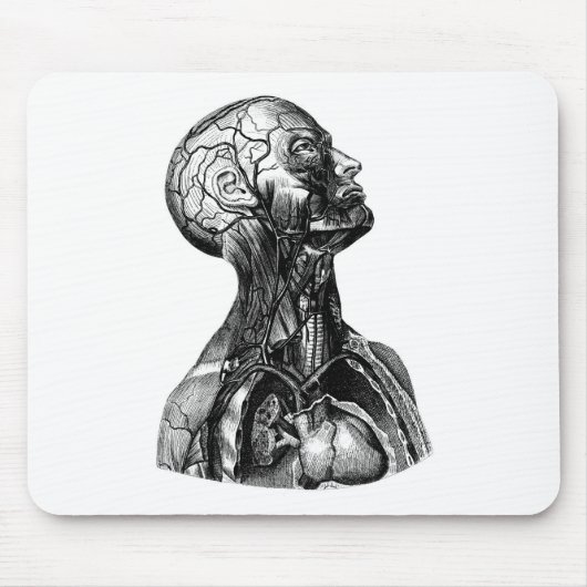 Anatomie-Büste Mousepad (Vorne)