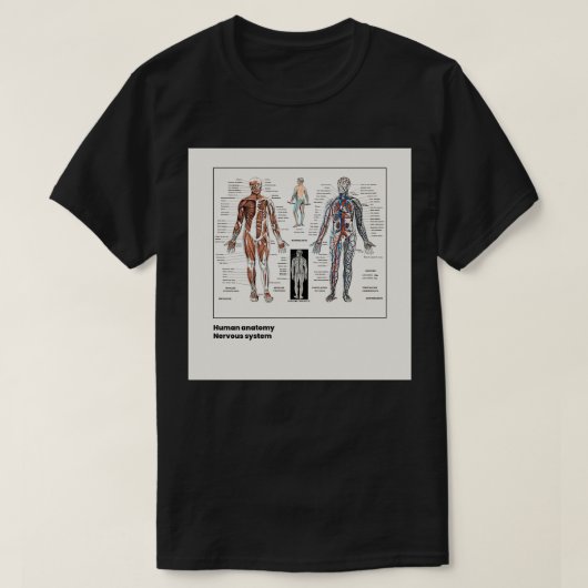 Anatomie der antiken Abbildung des menschlichen Kö T-Shirt (Design vorne)