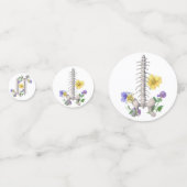 Anatomie der Blume - Wirbelsäule, Angesagter Knoch Konfetti (Rückseiten)