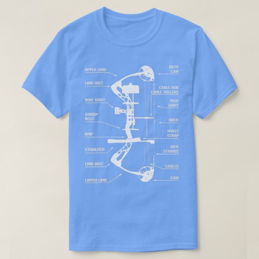 Anatomie der BogenjagdBowhunting T-Shirt (Design vorne)