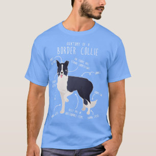 Anatomie der Border Collie Dog 2 T-Shirt