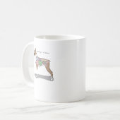 Anatomie der Boxer-Hundegeschenke Kaffeetasse (Vorderseite Links)