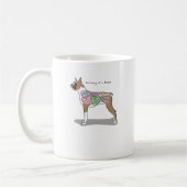 Anatomie der Boxer-Hundegeschenke Kaffeetasse (Links)