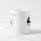 Anatomie der Cashmere-Ziege - Jumbo-Tasse (Vorderseite)