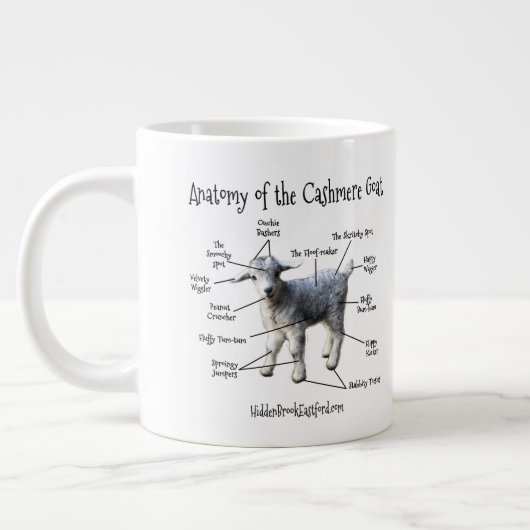 Anatomie der Cashmere-Ziege - Jumbo-Tasse (Links)