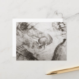 Anatomie der dunklen Akademie Postkarte