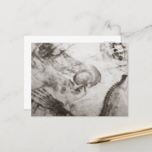 Anatomie der dunklen Akademie Postkarte