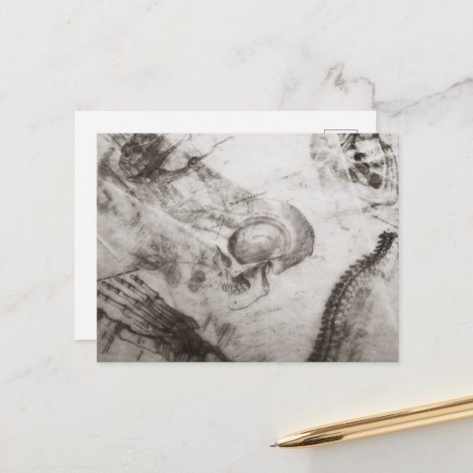 Anatomie der dunklen Akademie Postkarte (Vorderseite/Rückseite Beispiel)