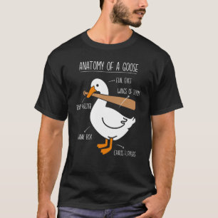 Anatomie der Gänsefarm Duck Honk Bonk Gander Funny T-Shirt