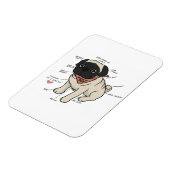 Anatomie der Hundekarte des Mops Magnet (Linke Seite)