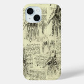 Anatomie der menschlichen Hand durch Leonardo da V Case-Mate iPhone Hülle (Rückseite)