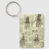 Anatomie der menschlichen Hand durch Leonardo da V Schlüsselanhänger (Vorderseite)