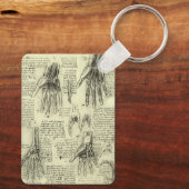 Anatomie der menschlichen Hand durch Leonardo da V Schlüsselanhänger (Rückseite)