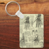 Anatomie der menschlichen Hand durch Leonardo da V Schlüsselanhänger (Vorderseite)