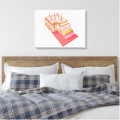 Anatomie der menschlichen Haut Leinwanddruck (Insitu (Schlafzimmer))