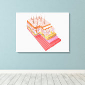 Anatomie der menschlichen Haut Leinwanddruck (Insitu (Holzboden))