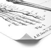 Anatomie der menschlichen Skelette und Muskulatur  Poster (Ecke)