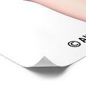 Anatomie der menschlichen Wirbelsäule farblich gek Poster (Ecke)