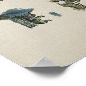 Anatomie der menschlichen Zervikalspine Vintag Poster (Ecke)