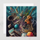 Anatomie der Musikgrußkarte Mitteilungskarte (Vorne/Hinten)