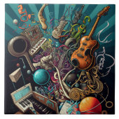 Anatomie der Musiksammlung Fliese (Vorderseite)