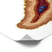 Anatomie der Nebennierenrinde, transversaler Absch Poster (Ecke)