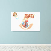 Anatomie der Pituitarlandschaft Leinwanddruck (Insitu (Holzboden))