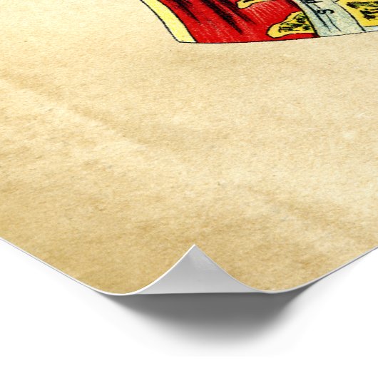 Anatomie der Schädelrückentabelle Poster (Ecke)