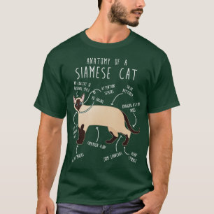 Anatomie der Siamkatze 1 T-Shirt