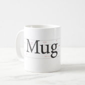 "Anatomie der Tasse" Tasse (Vorderseite Links)