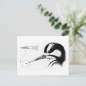 Anatomie der Woodpecker Zunge Postkarte (Stehend Vorderseite)