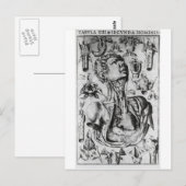 Anatomie des Atmungssystems Postkarte (Vorne/Hinten)