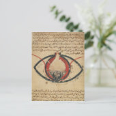 Anatomie des Auges, aus einem Buch über Augenkrank Postkarte (Stehend Vorderseite)