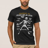Anatomie des brasilianischen Jiu Jitsu Fighter Ske T-Shirt (Vorderseite)