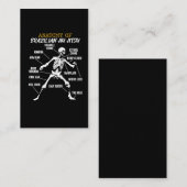 Anatomie des brasilianischen Jiu Jitsu Fighter Ske Visitenkarte (Vorne/Hinten)