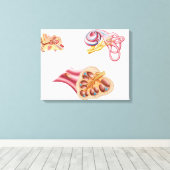 Anatomie des Cochleaidschnitts im menschlichen Ohr Leinwanddruck (Insitu (Holzboden))