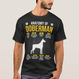 Anatomie des Doberman-Hundes T-Shirt