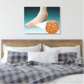 Anatomie des Foot Fungus mit mikroskopischer Nah-u Leinwanddruck (Insitu (Schlafzimmer))