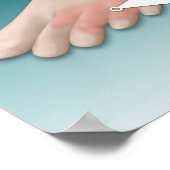 Anatomie des Foot Fungus mit mikroskopischer Nah-u Poster (Ecke)