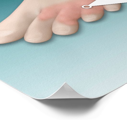 Anatomie des Foot Fungus mit mikroskopischer Nah-u Poster (Ecke)