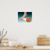 Anatomie des Foot Fungus mit mikroskopischer Nah-u Poster (Küche)